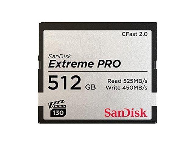 SanDisk 525MB/s Cfast™2.0メモリーカード 512GB