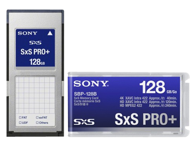 SONY 128GB SxSPro+メモリーカード SBP-128B
